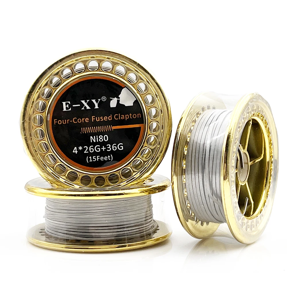Vape Accessory - ลวด Ni80 26กรัม36GA 15ฟุตแคลตันหลอมคู่สี่แกนจิ๊กขดลวดความร้อนที่สามารถสร้างใหม่ได้สำหรับเครื่องมือที่สร้างขึ้นใหม่ได้ RDA RBA