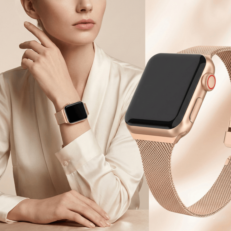 Mesh Coil Strip - สายนาฬิกา Milanese Loop สำหรับ Apple Watch