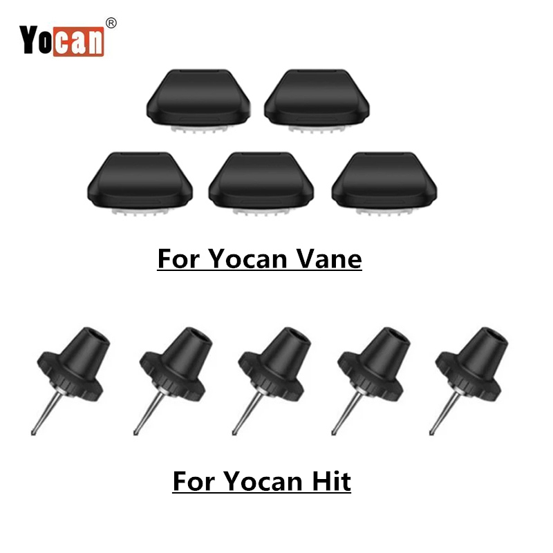 Dry Herb Vaping Accessories - 5ชิ้น/แพ็คเดิม yrocan hit/vane อะไหล่หัวฉีดแบบหยดตัวกรองสำหรับ Hit vane