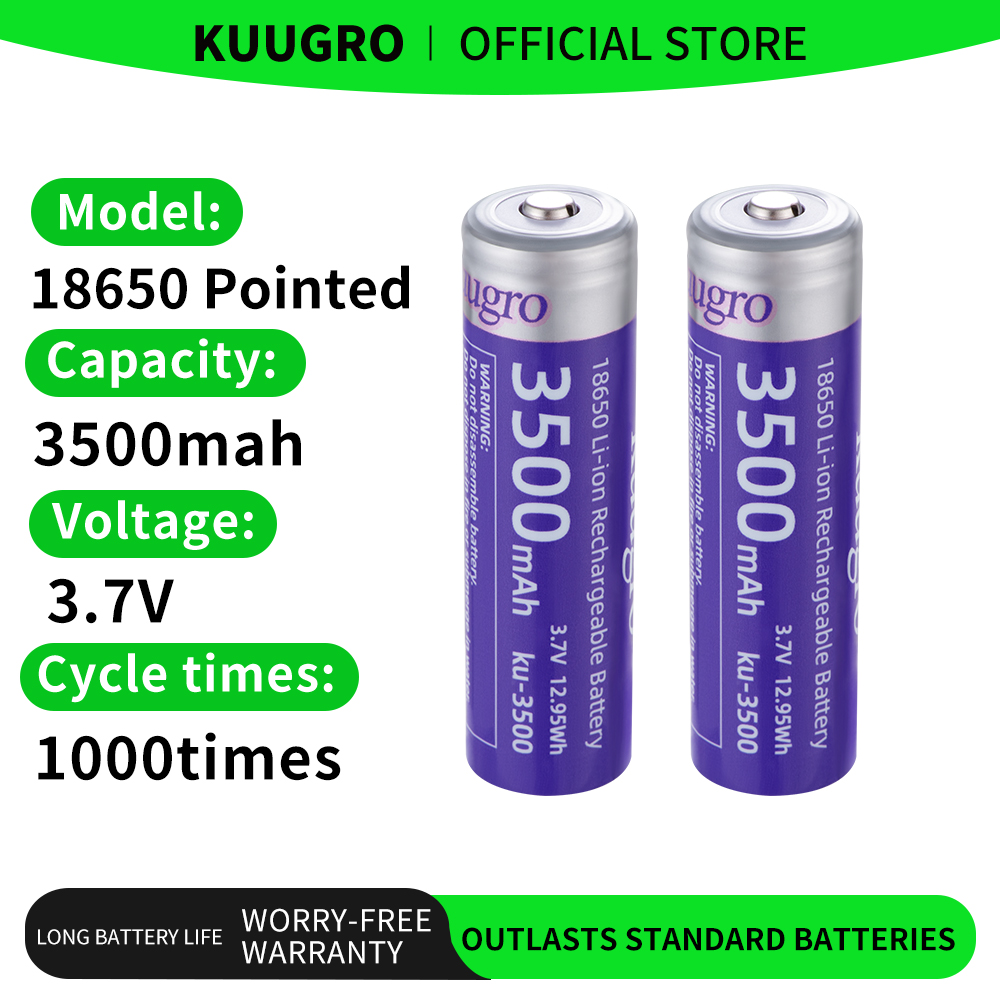 Vape Battery 18650 - คูกโกร คู-3500 18650 แบตเตอรี่ 3500mAh 3.7V