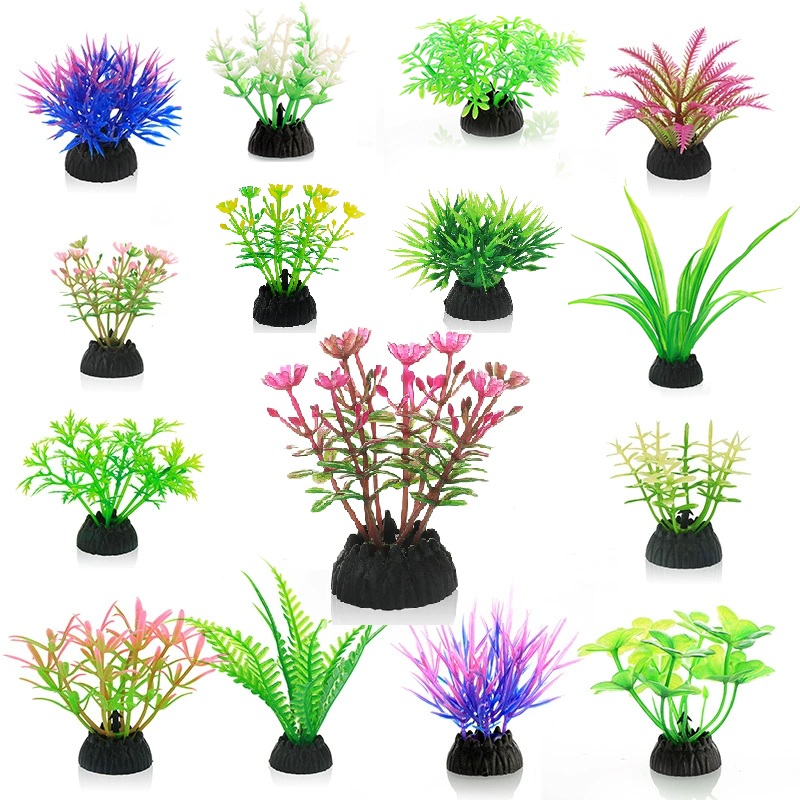 Dry Herb Vaping Accessories - จําลองพืชประดิษฐ์ PVC ใต้น้ําวัชพืชดอกไม้หญ้า Aquarium อุปกรณ์ตกแต่งถังปลาภูมิทัศน์เครื่องประดับ