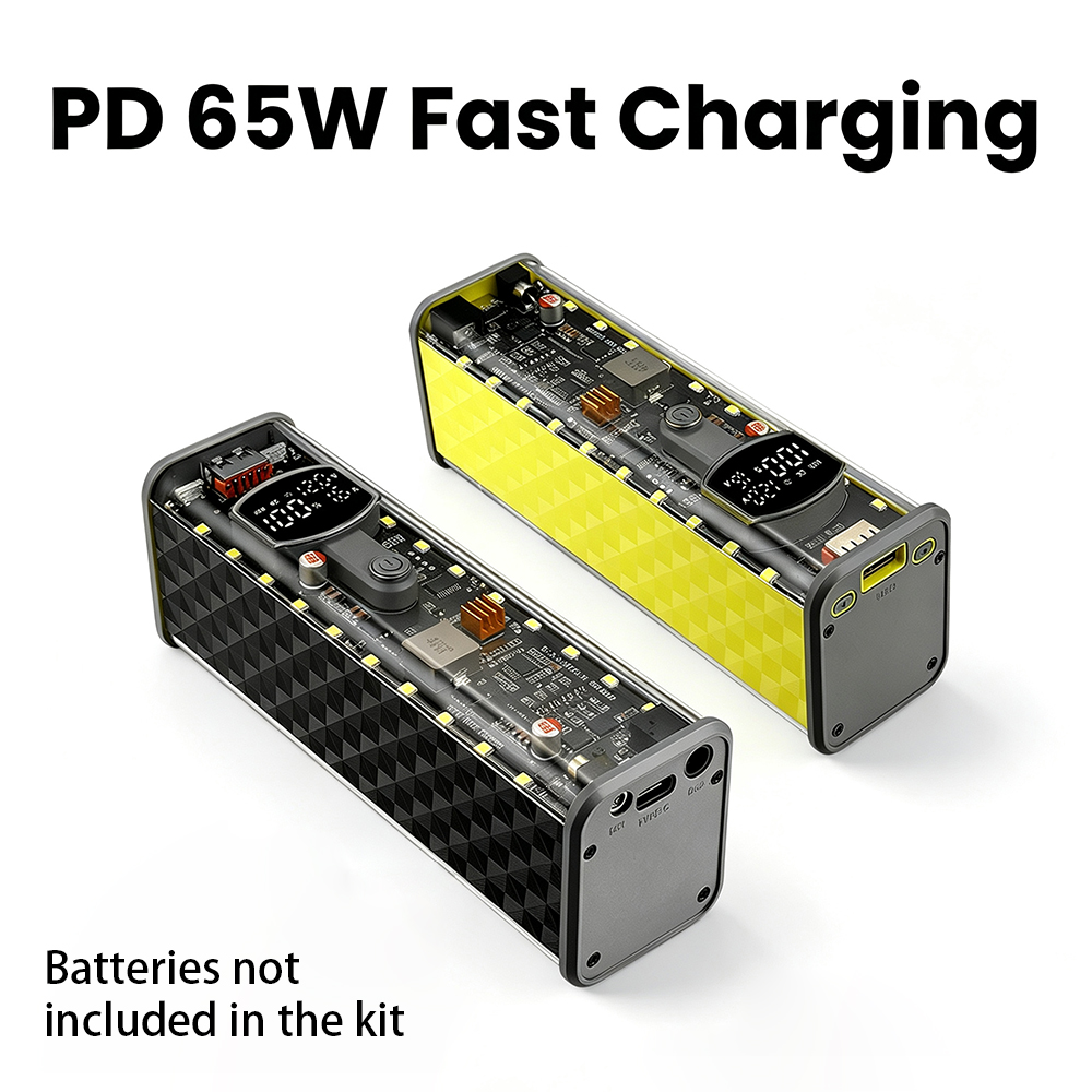 กล่องพาวเวอร์แบงค์ DIY PD 65W  - Battery Case Storage บทวิจารณ์และราคา