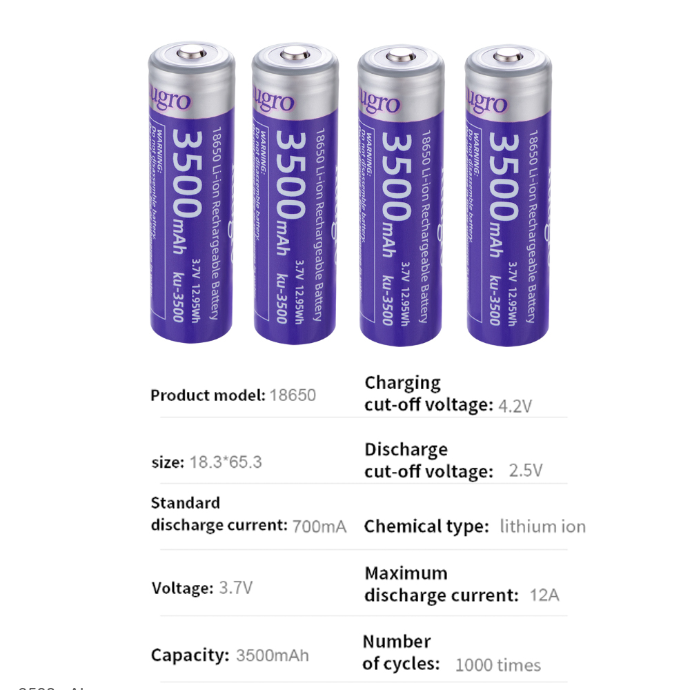 คูกโกร คู-3500 18650 แบตเตอรี่ - Vape Battery 18650 บทวิจารณ์และราคา